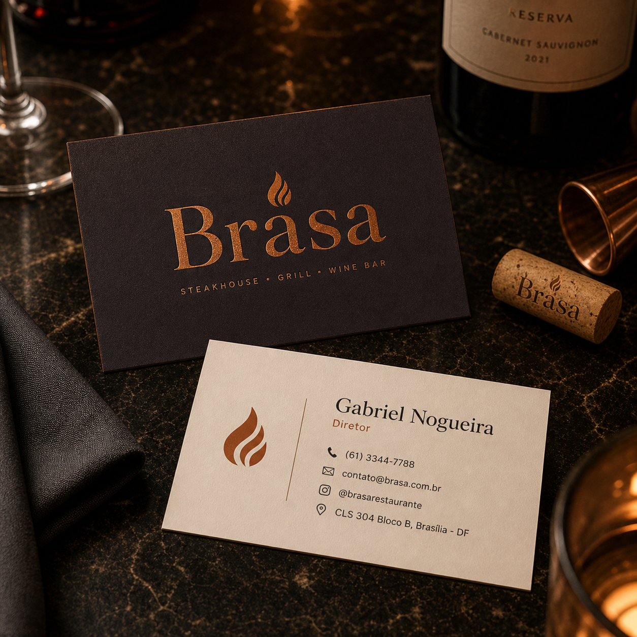 Brasa cartão de visita