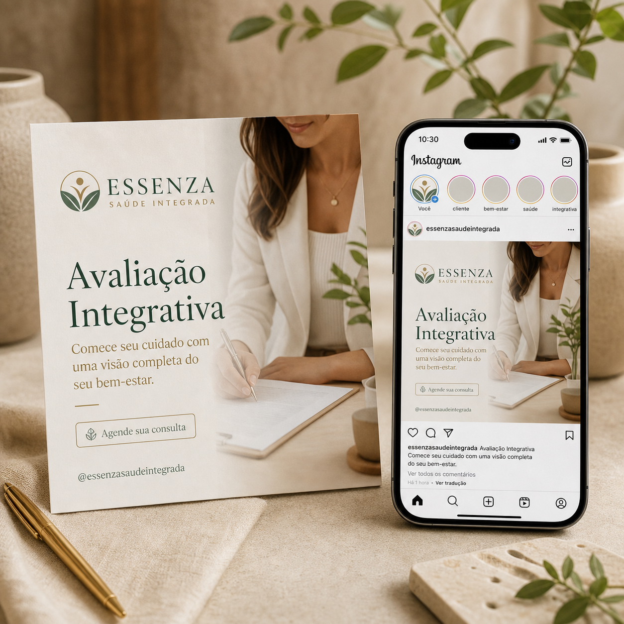 Essenza Saúde Integrada post Instagram