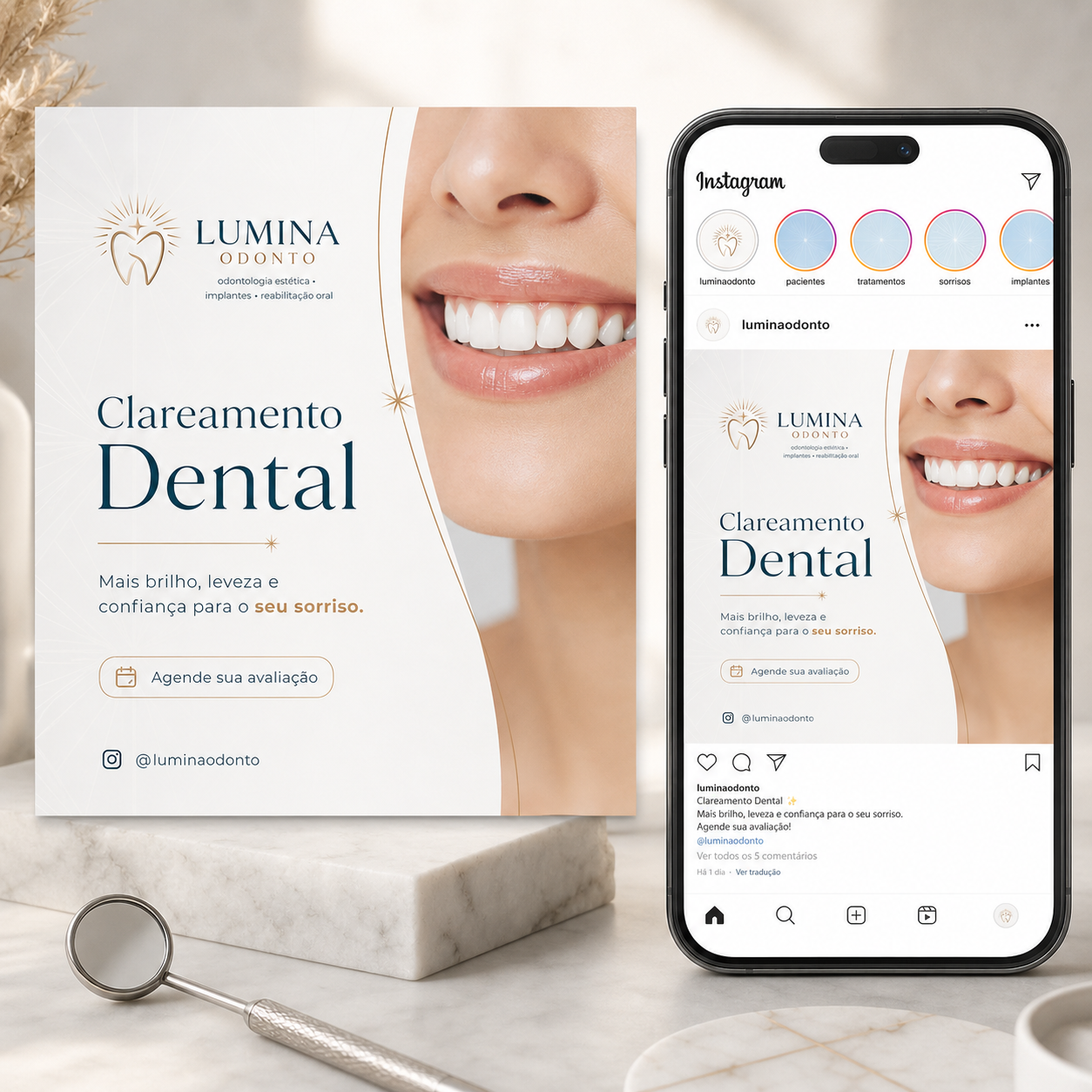 Lumina Odonto post Instagram