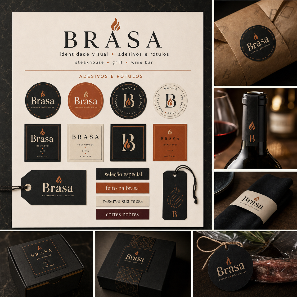 Mockup de Adesivos