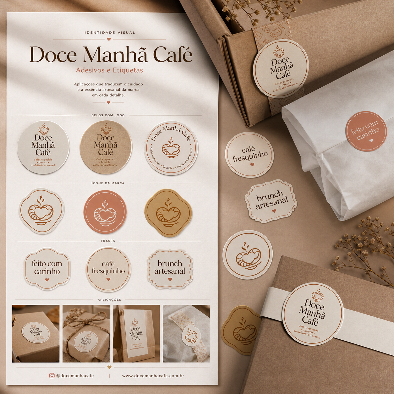 Mockup de Adesivos