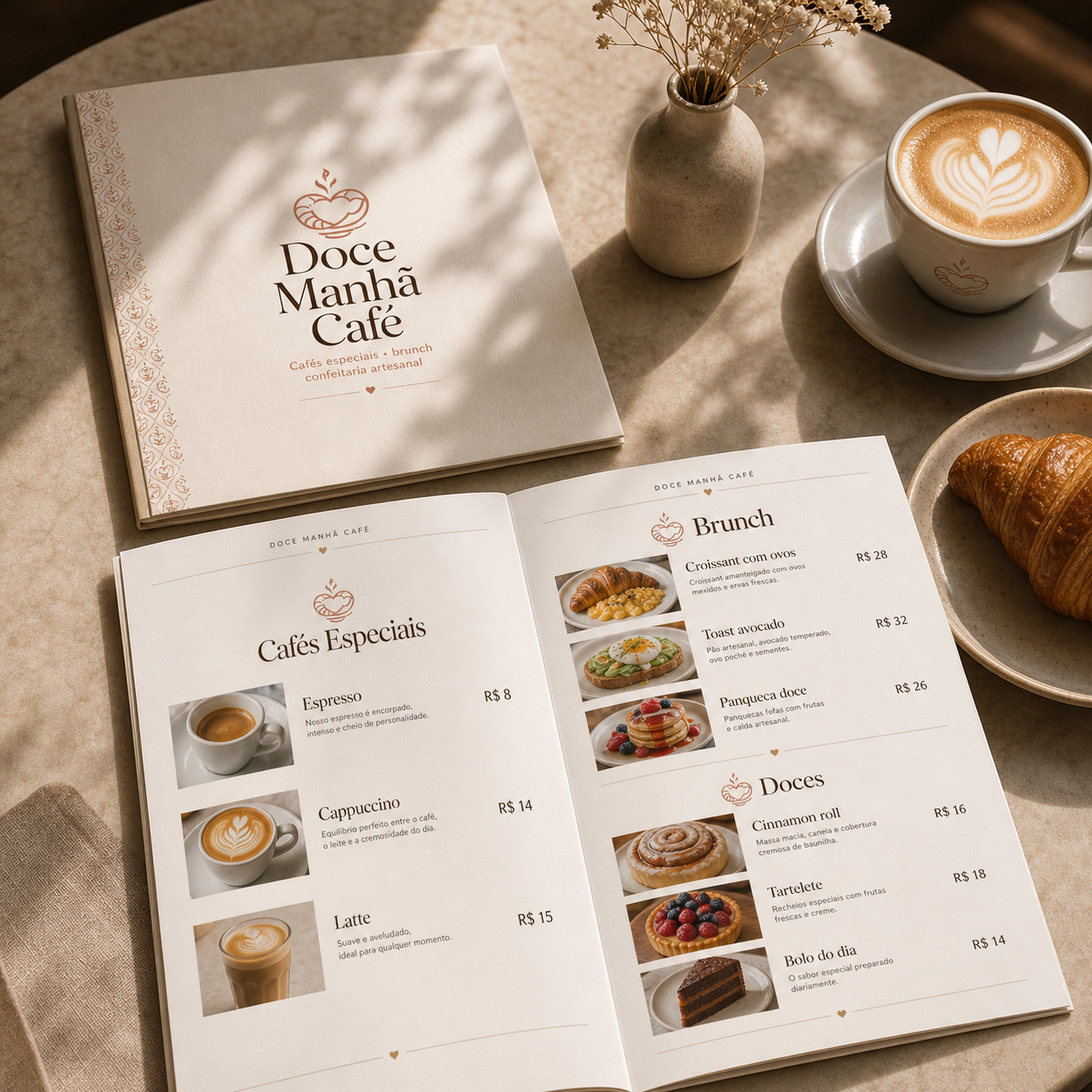 Mockup de Cardápio