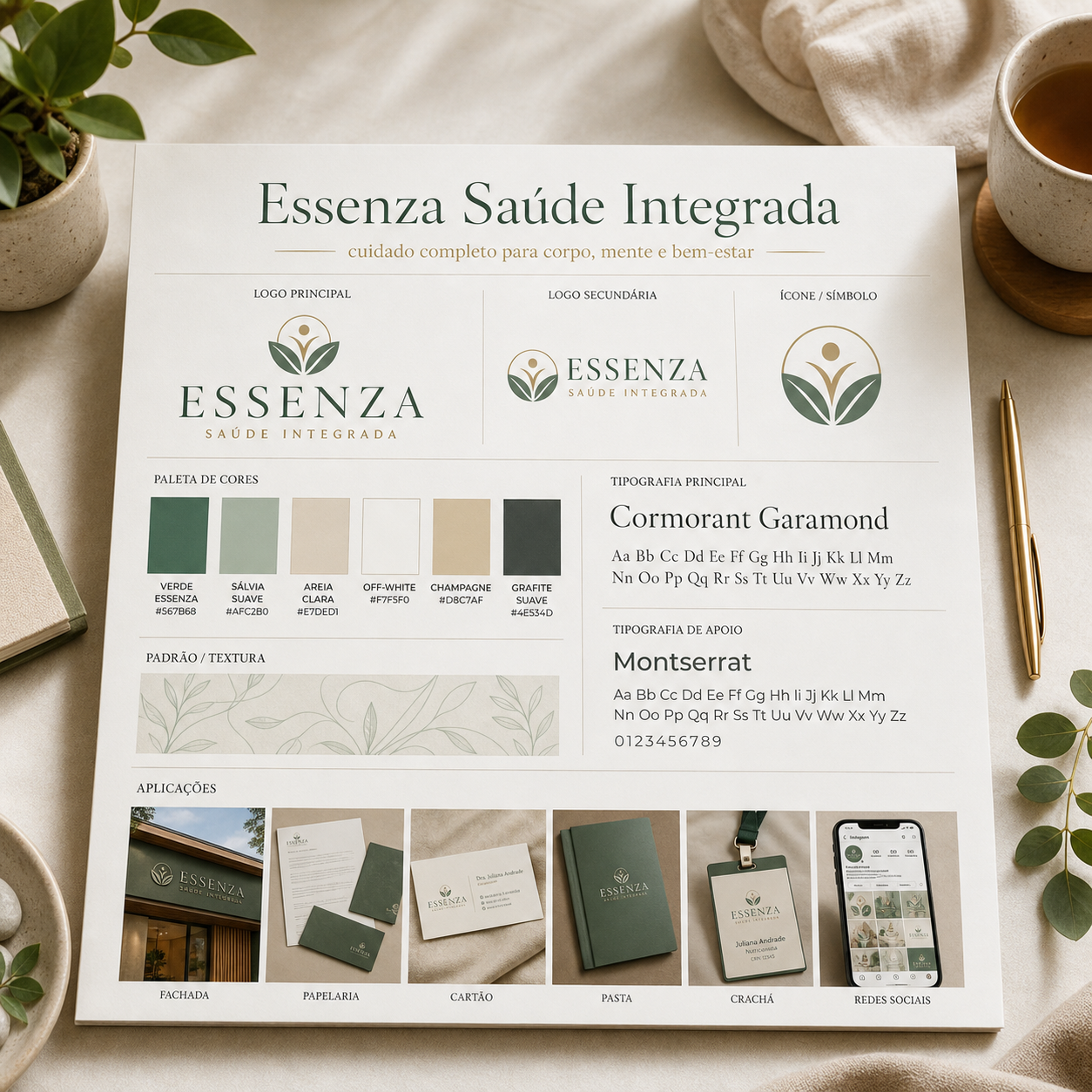 Mockup de Identidade visual
