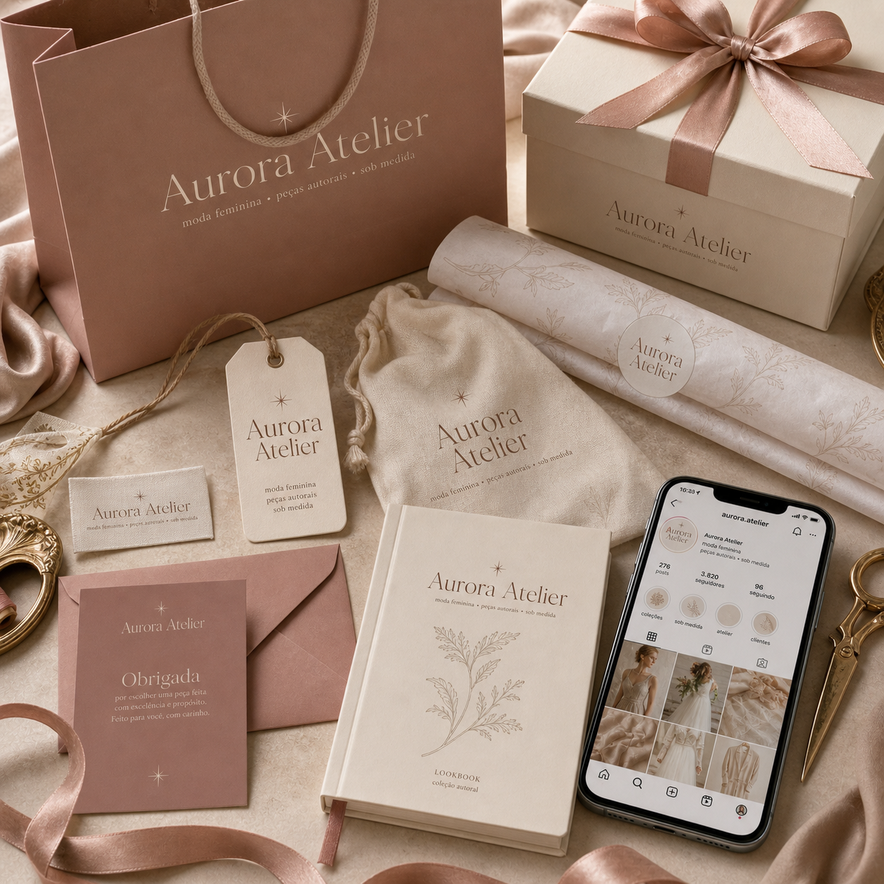 Mockup de Materiais personalizados